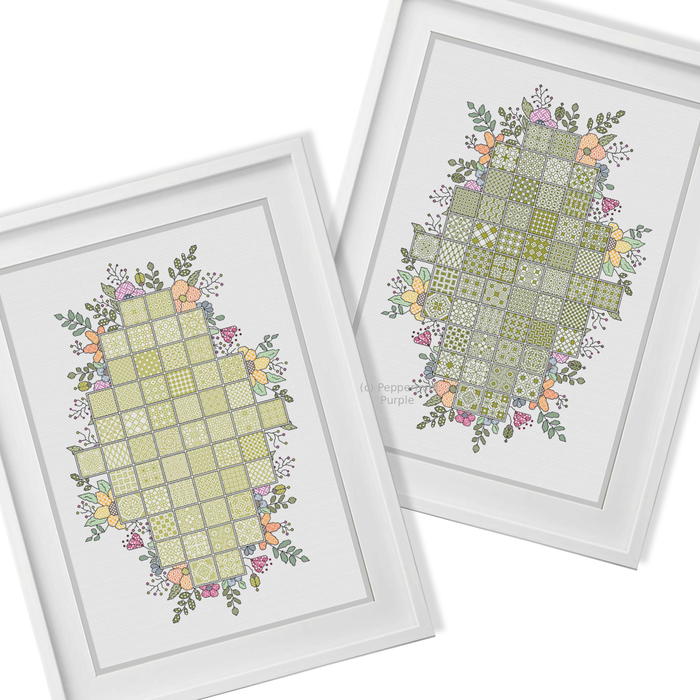 2023 Floral Layout 2023 SAL-Border by Peppermint Purple
