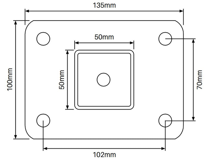 50x50mm base plated post 1300mm OR 1600mm H - Image 8