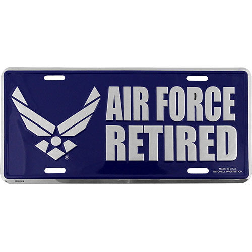 Air Force New Wing Retired License Plate License Plates