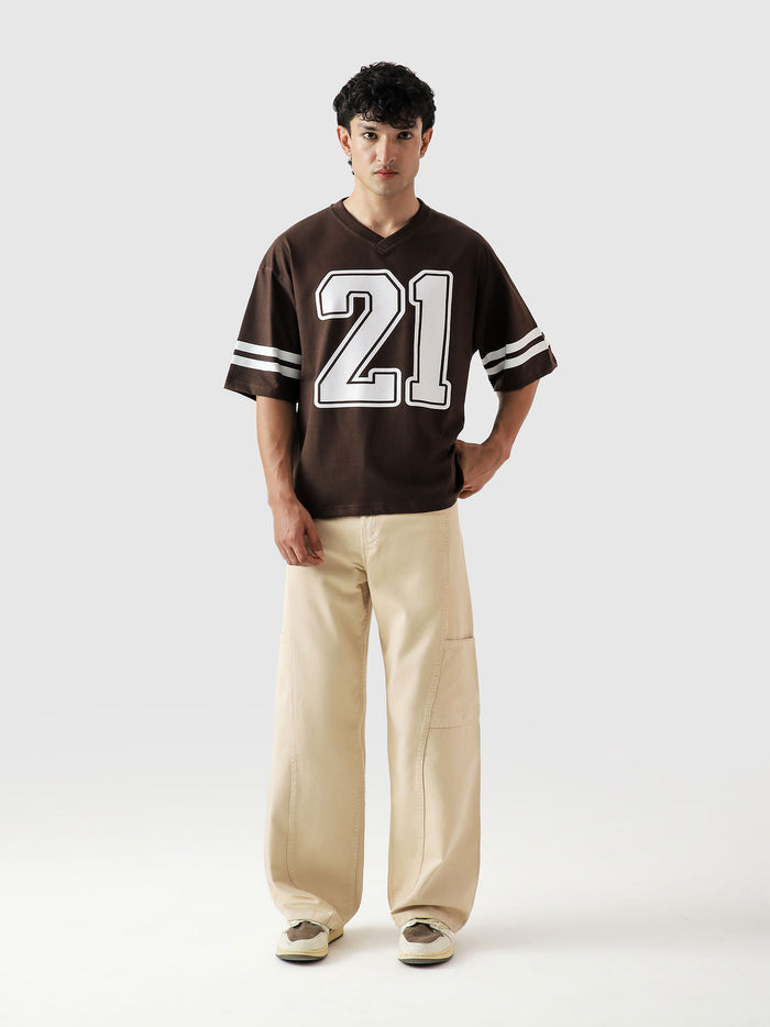 Alpha jersey mocha brown male model outdoor lifestyle shot Pakistan – GROOVY