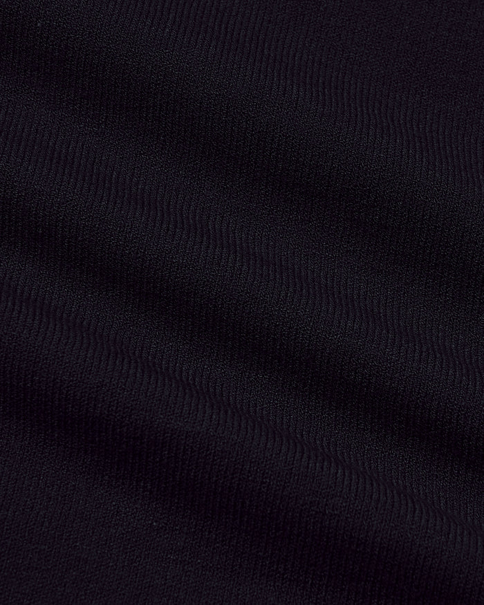 Black Crew Neck Sweater 2-Pack, showing fine knit texture and folds.