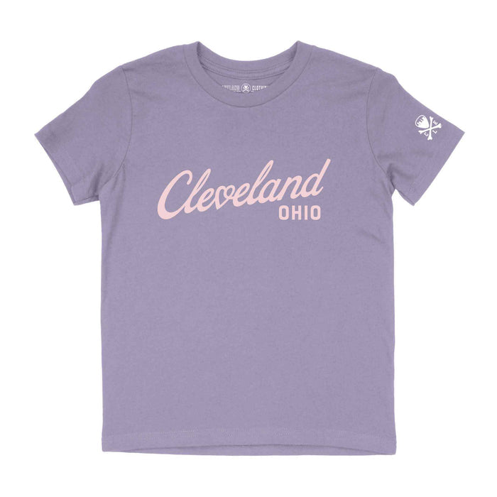 Cleveland Heart Script - Youth Crew T-Shirt