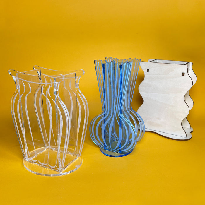 Delicate Etched Bud Vase