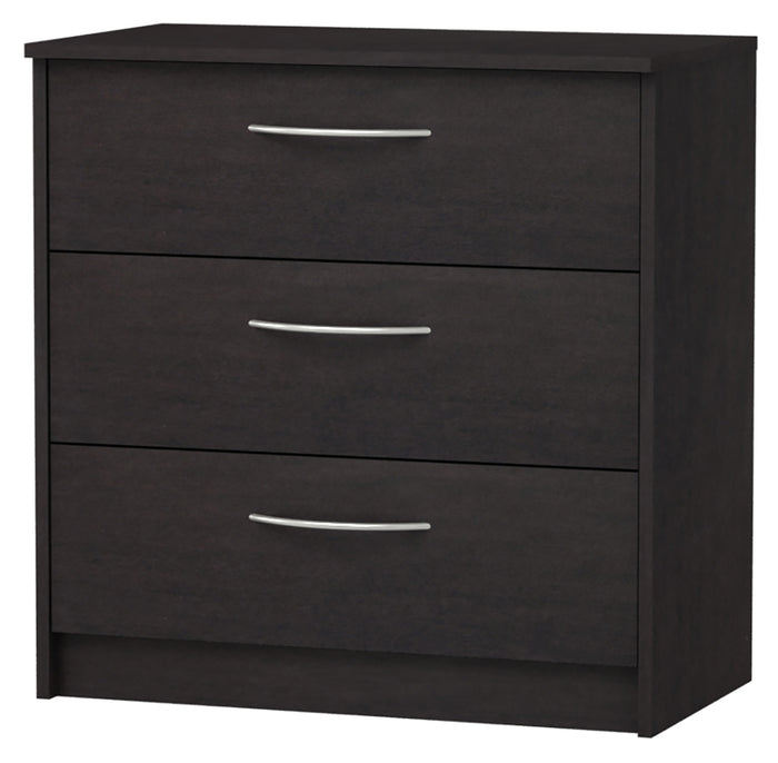 Finch EB108738Q Black Three Drawer Chest