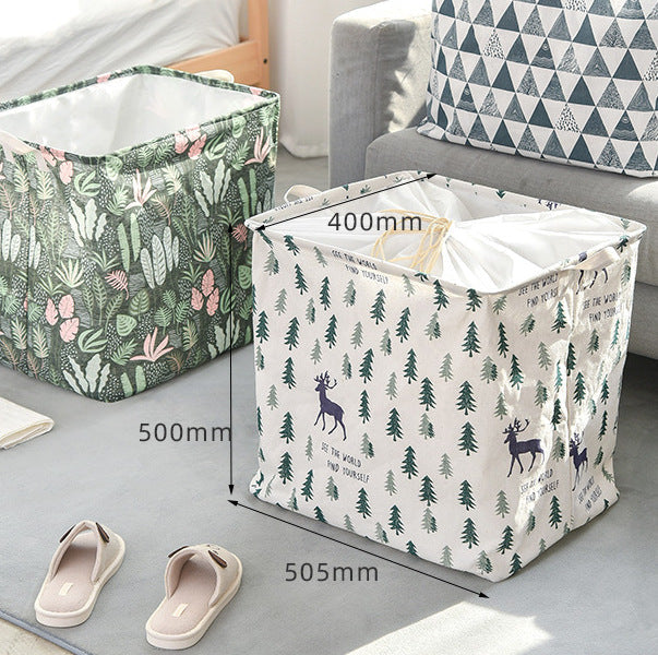 HD655 - Canvas Laundry Foldable Basket