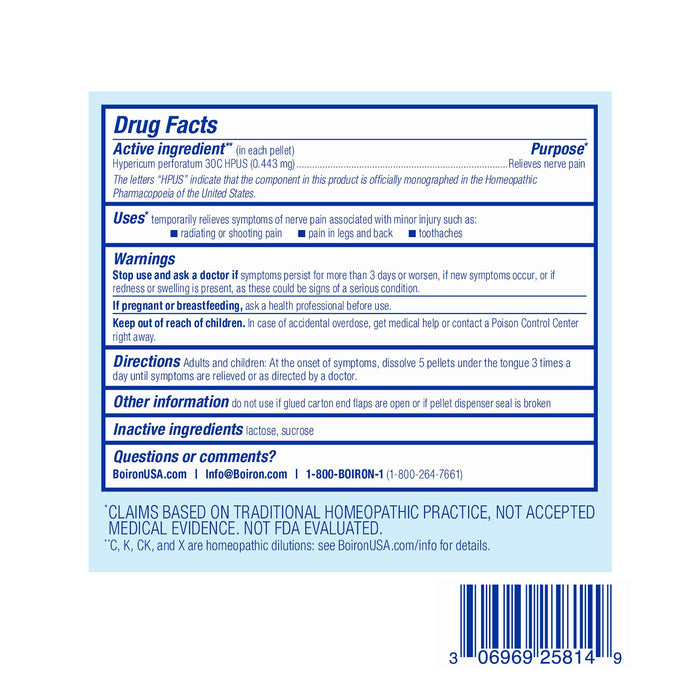 Hypericum Perforatum 30c Nerve Pain Relief