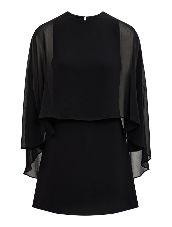 Irena Sheer Cape Mini Dress Forever New