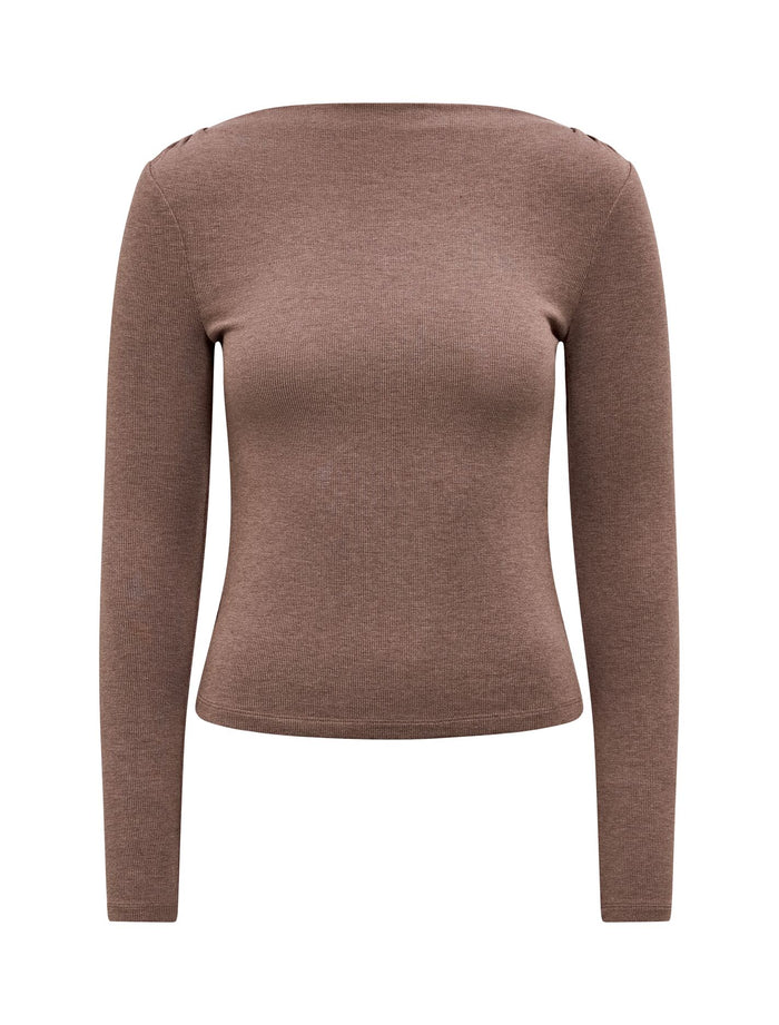 Jasmine Straight Neck Top Forever New