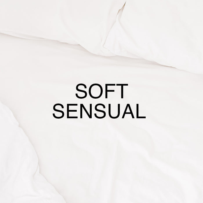 Soft Sensual on a white textured background