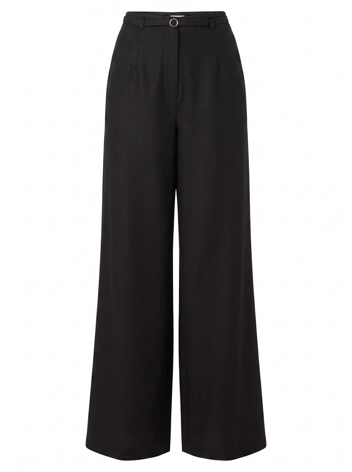 Matilda Linen Blend Wide Leg Pants Forever New