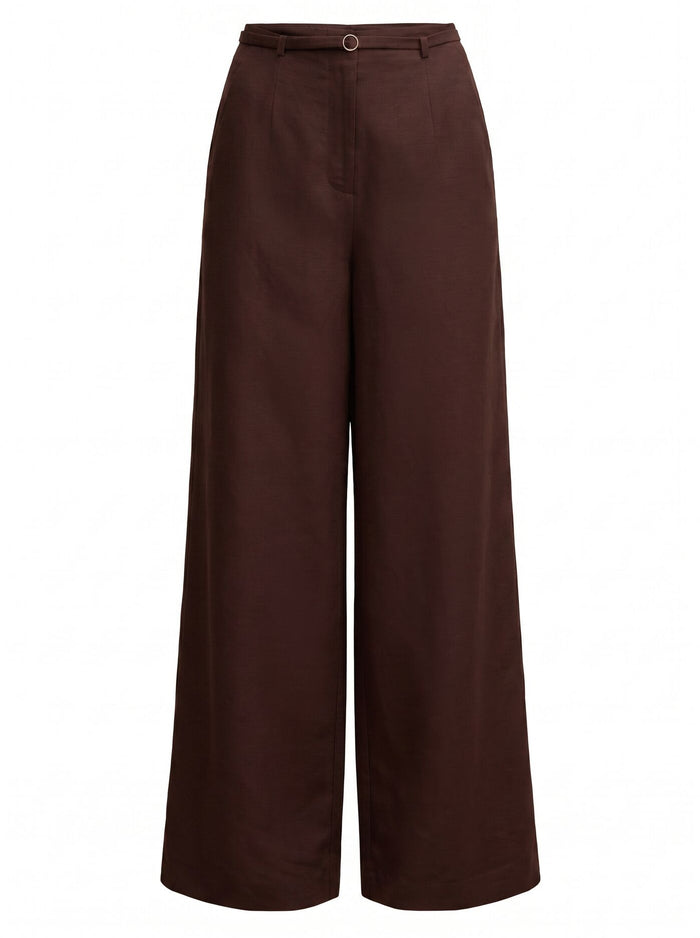 Matilda Linen Blend Wide Leg Pants Forever New