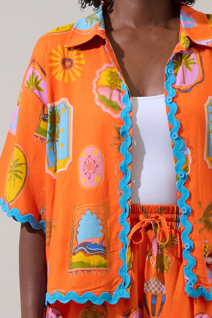 Maury Postcard Marnie Button Up Shirt