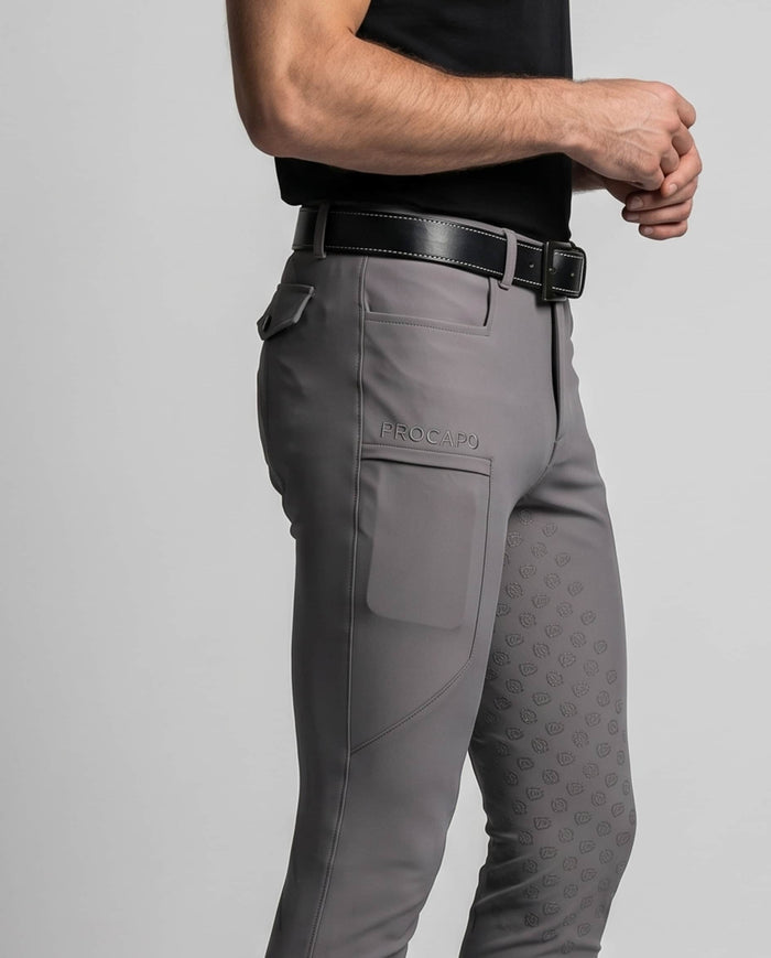 Reithose Luca Full Grip volcanic glass
