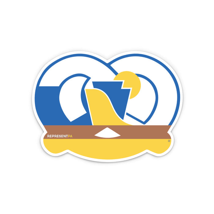 RepresentPA Pennsylvania Sticker | Pretzel-Shaped