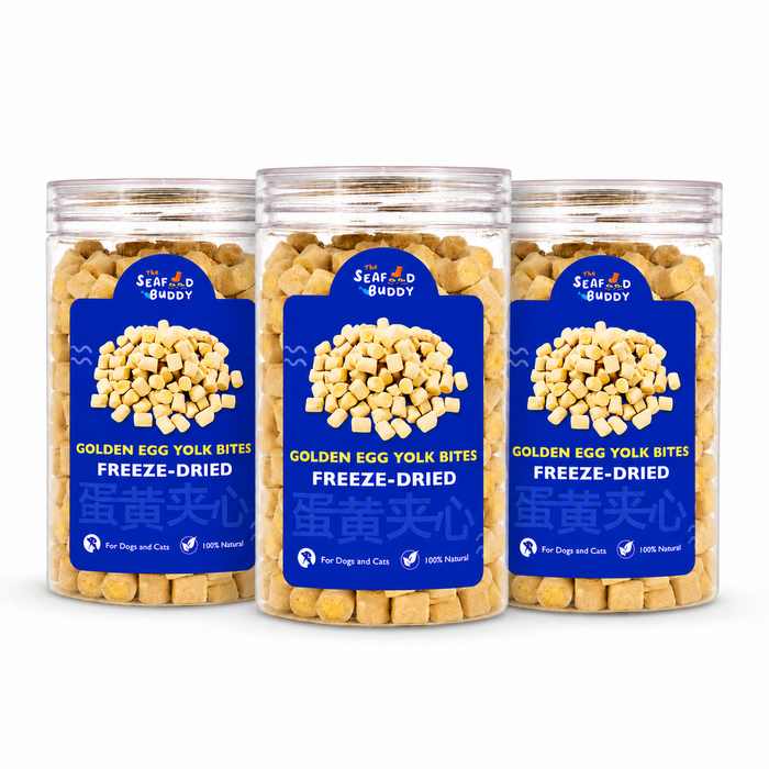 SeafoodBuddy Freeze-Dried Golden Egg Yolk Bites 70g | Balanced Diet Treats