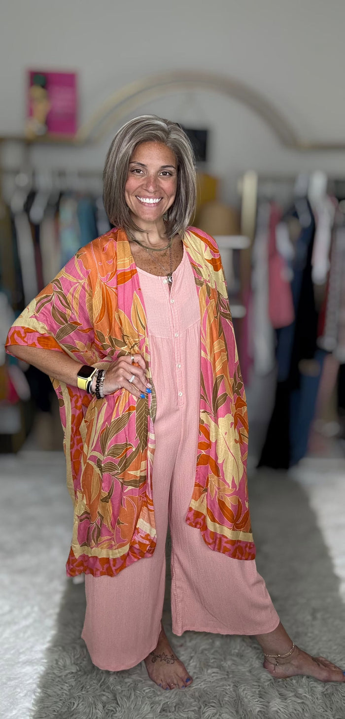 Sunset Bloom Kimono