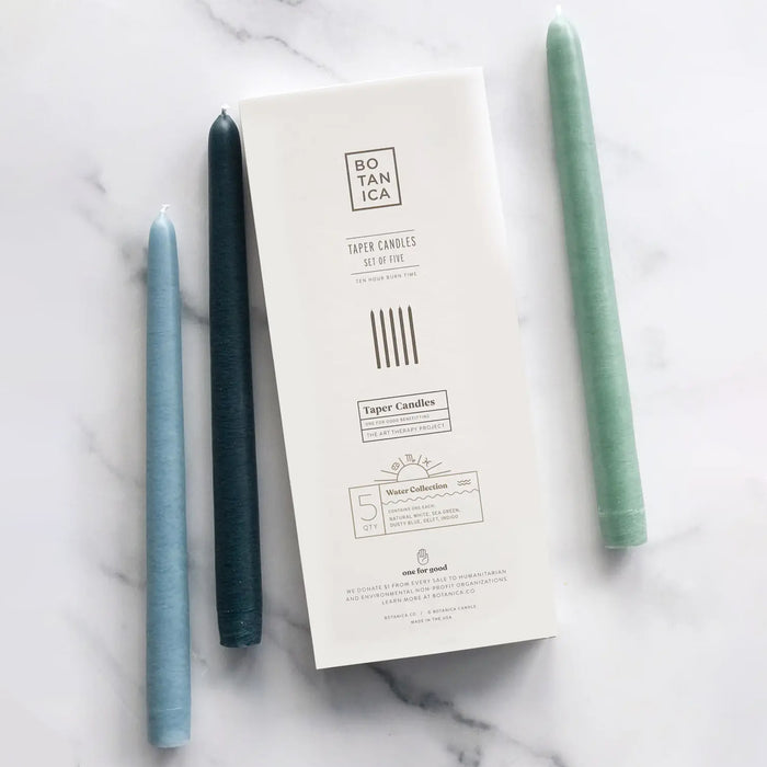 Water Taper Candle Set 6pk