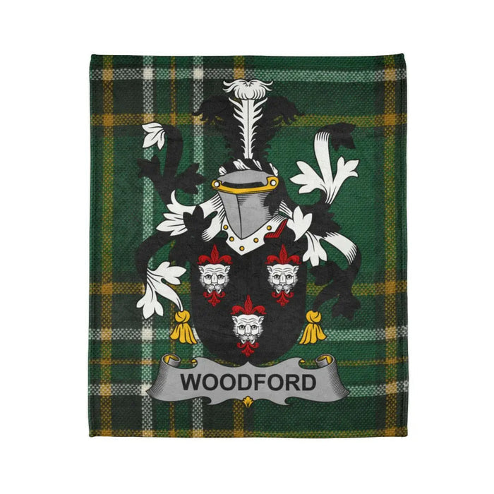 Woodford Crest with Plaid Pattern Decor Item