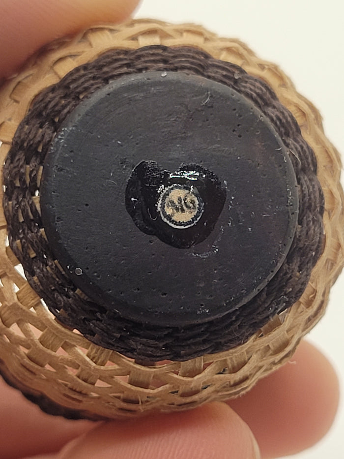 Woven Basket Signed M.G.