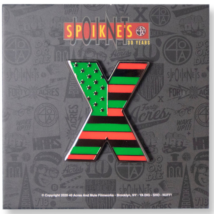 X Flag Pin