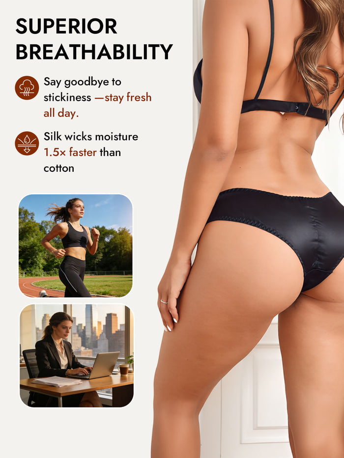 [Black] SilkSilky  Panty 004