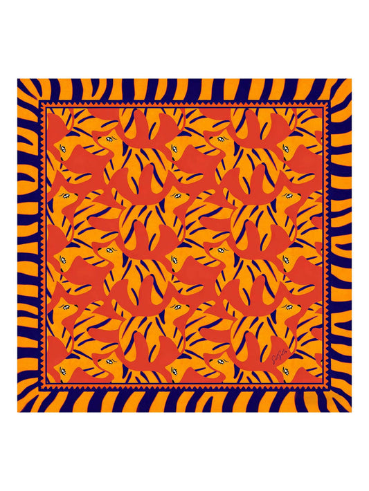 [Orange Dog] SilkSilky Scarf 001
