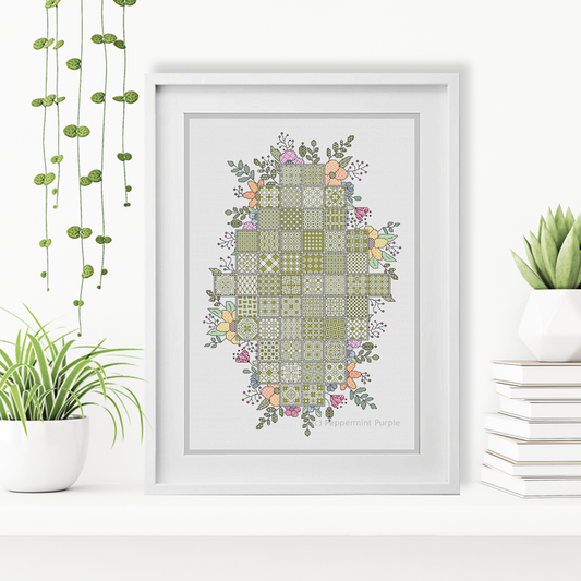 2023 Floral Layout 2023 SAL-Border by Peppermint Purple