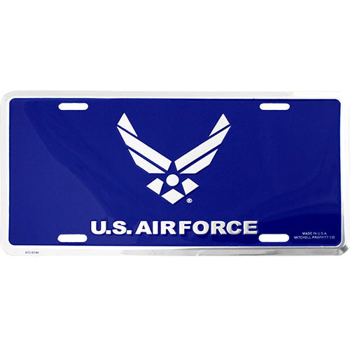 Air Force New Wing Blue License Plate License Plates