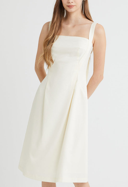 Amara Ribbon Strap Midi Dress