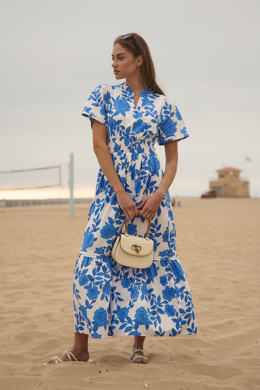 Belraj Poplin Maxi Dress Glantis Floral