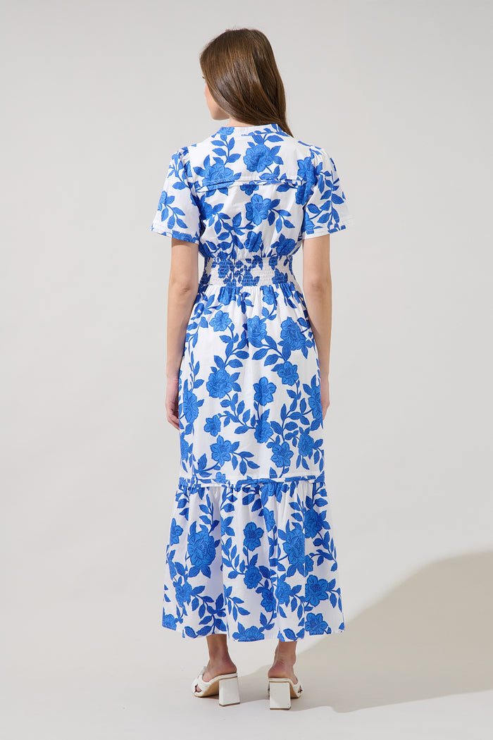 Belraj Poplin Maxi Dress Glantis Floral