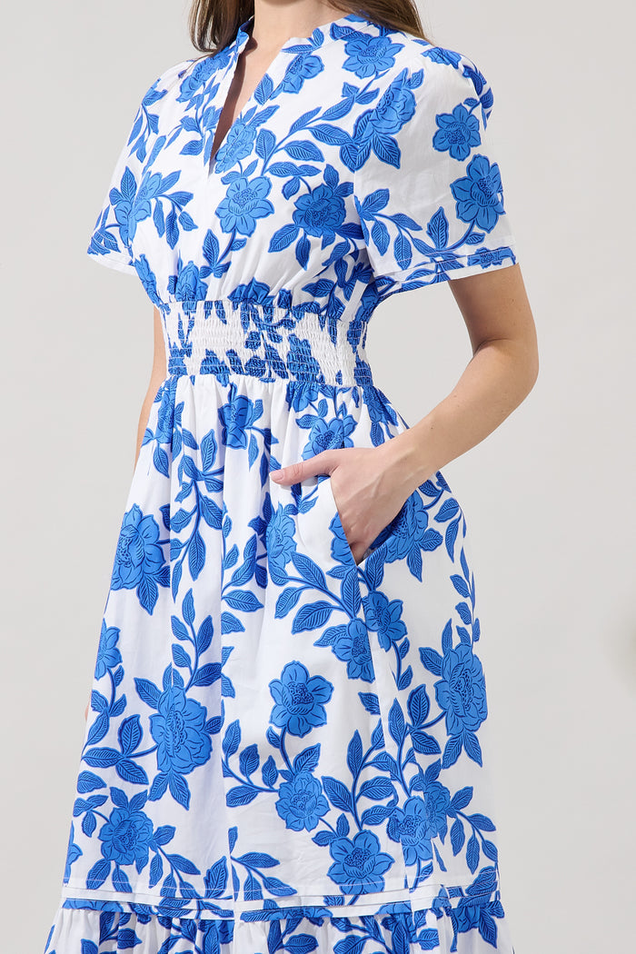 Belraj Poplin Maxi Dress Glantis Floral