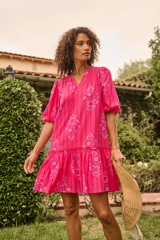 Berke Shift Mini Dress Freesia
