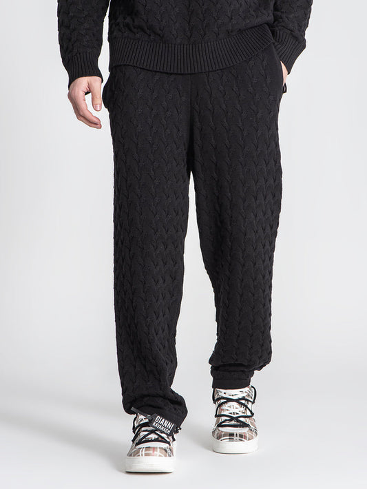 joggers / Black Snug Knit Joggers