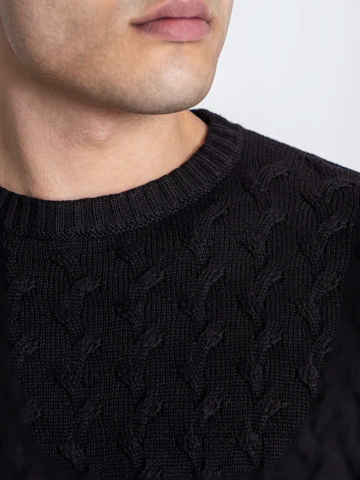 sweats / Black Snug Knit Sweat
