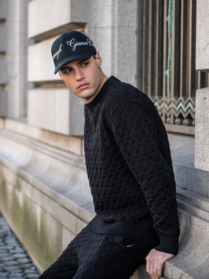 Black Snug Knit Sweat
