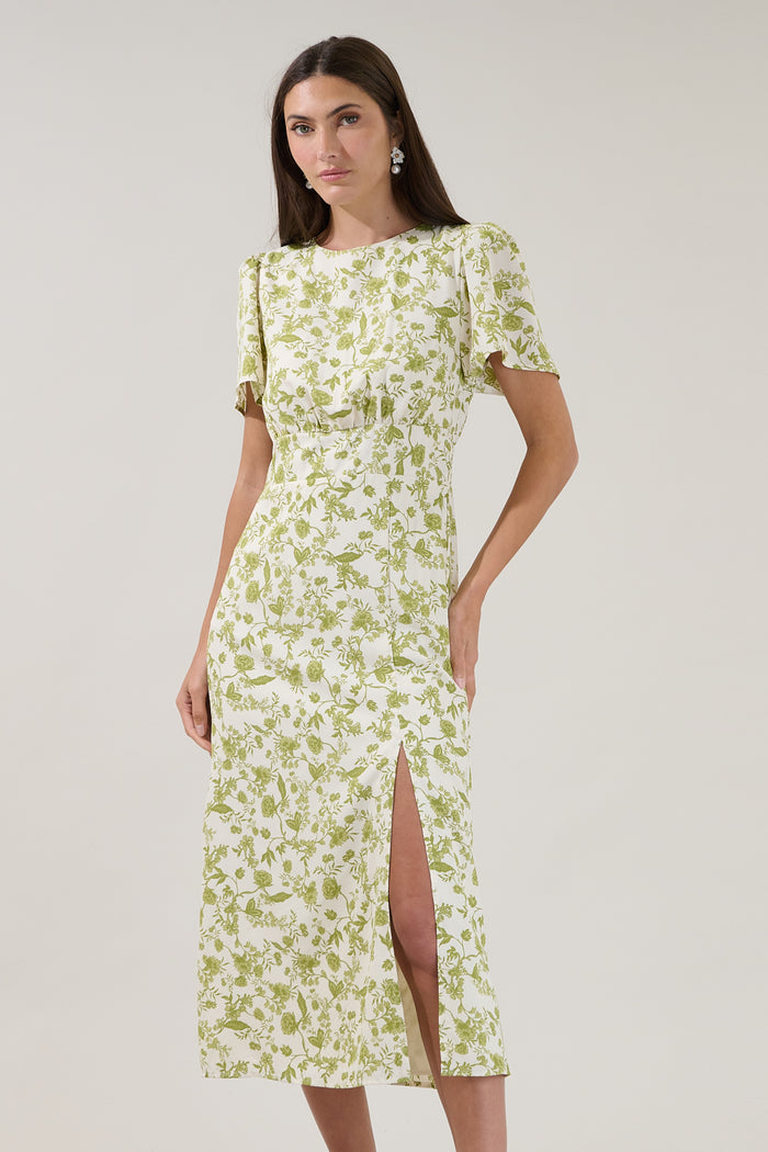 Bloom Midi Dress Floral