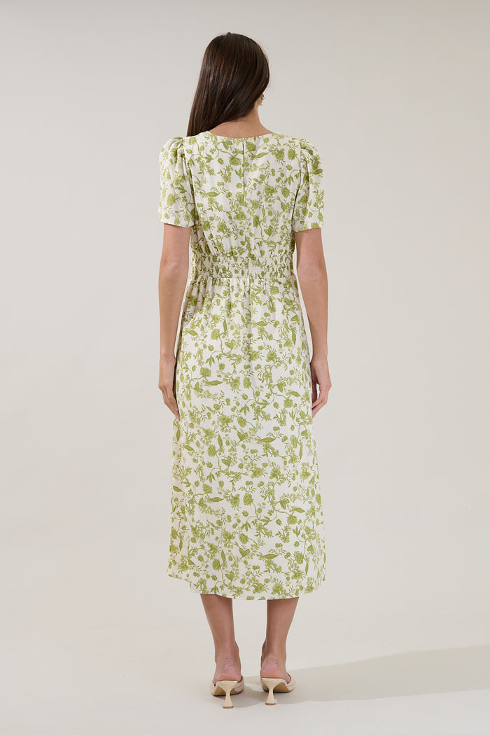 Bloom Midi Dress Floral