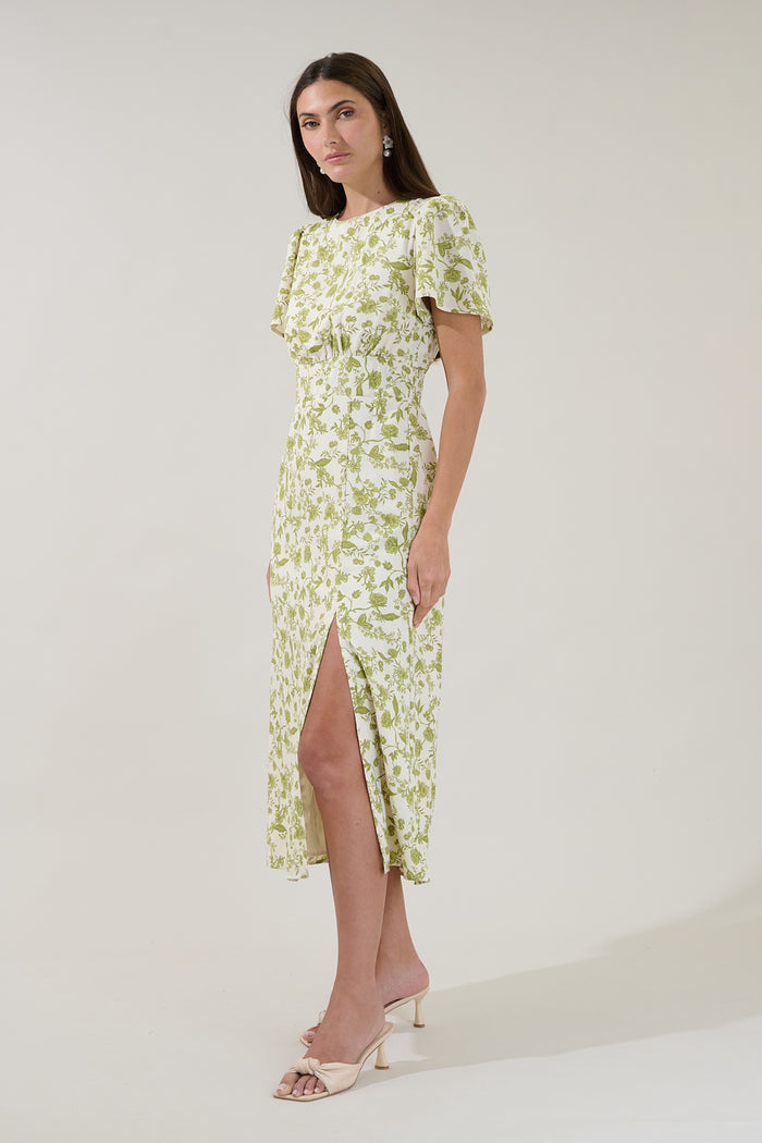 Bloom Midi Dress Floral