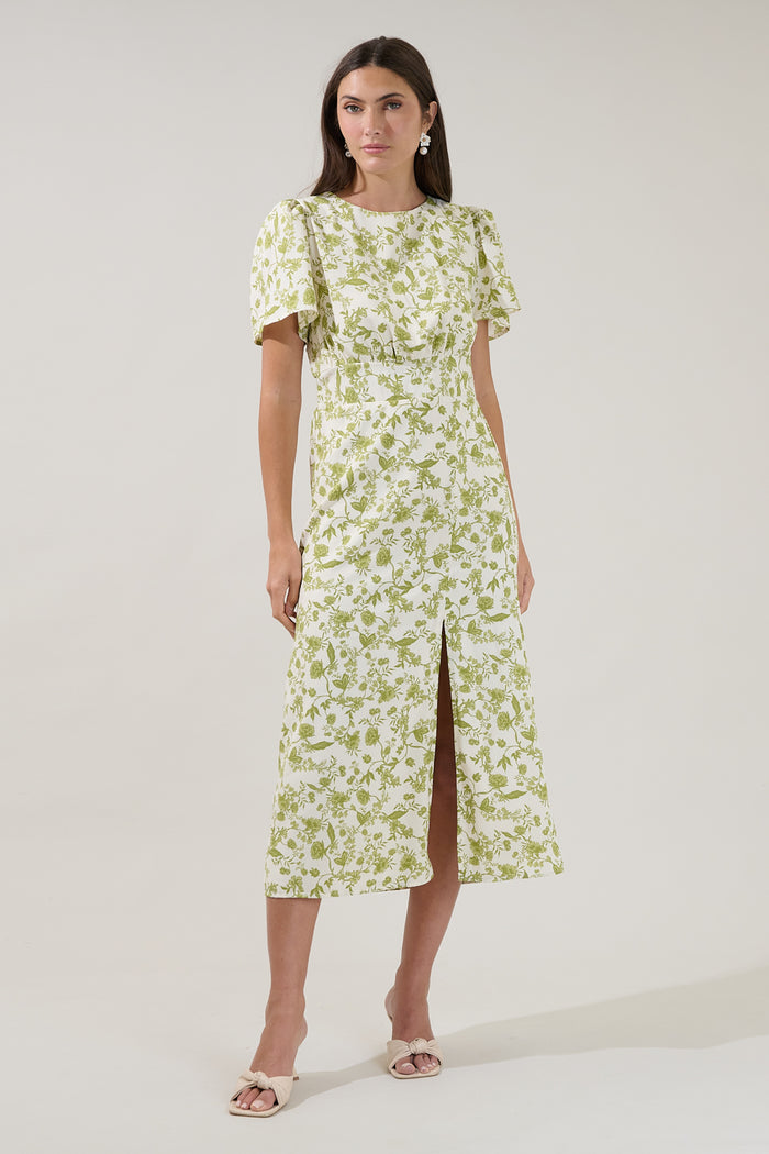 Bloom Midi Dress Floral