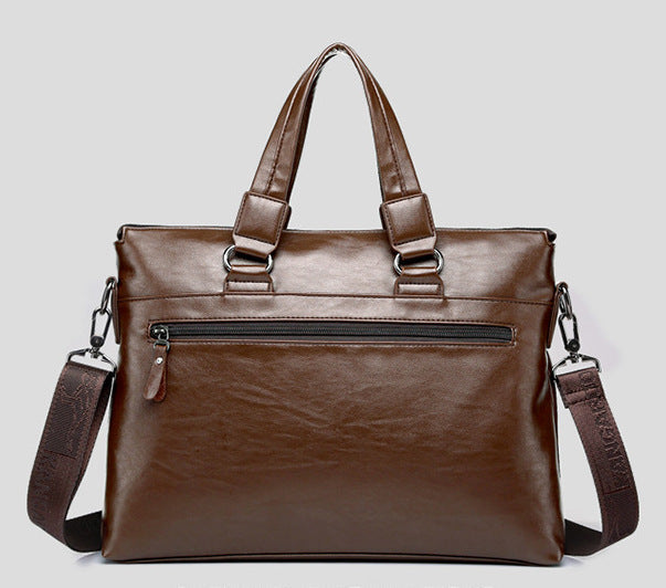 BM048 - Genuine Leather Retro Men's Messenger Bag