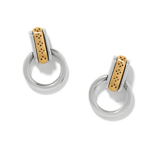 Brighton - Mosaic Two Tone Mini Post Drop Earrings