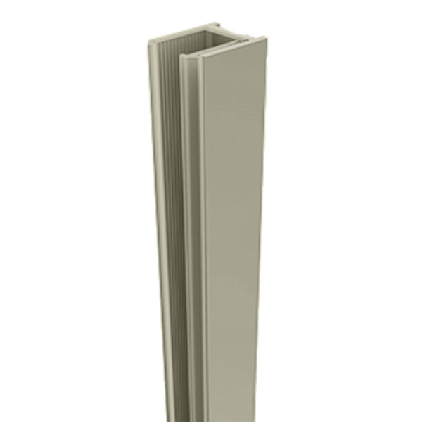Brushed Nickel, Shower Screen Wall Channel for 10mm glass. - Image 1