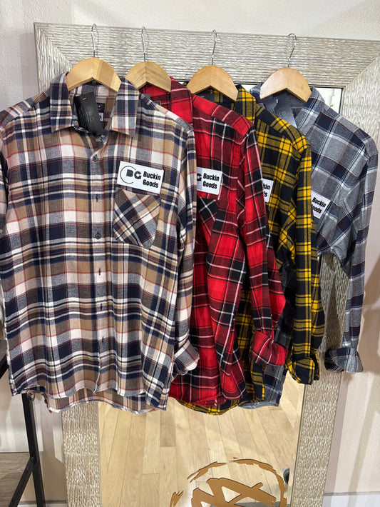 Buckin Goods Flannel in Associated Colors