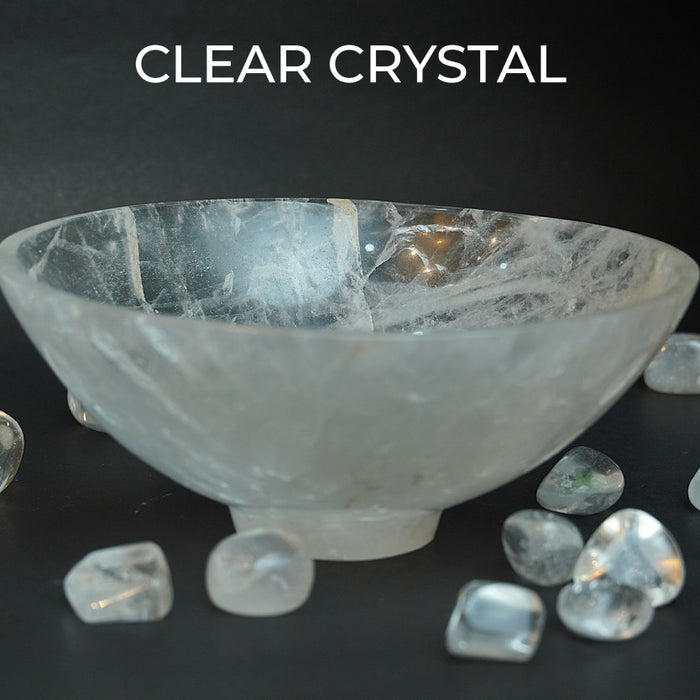 Clear Crystal 6 Inch Bowls – Clarity, Purification & Healing