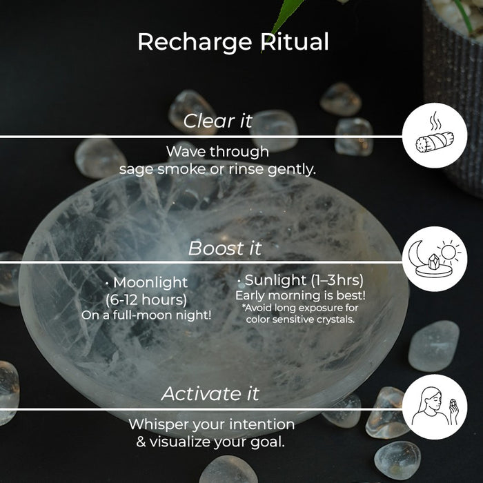Clear Crystal 6 Inch Bowls – Clarity, Purification & Healing