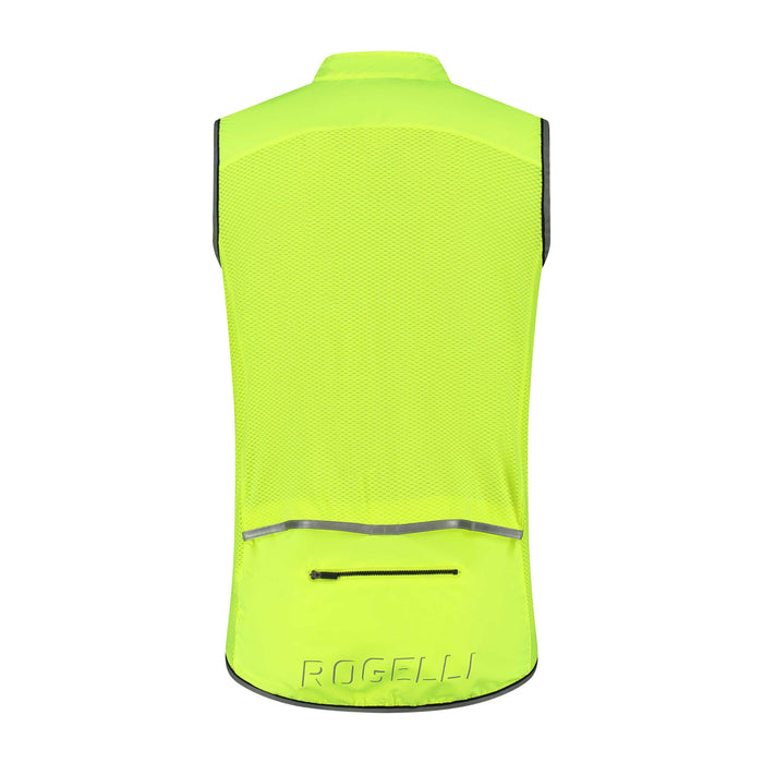 Rogelli Core windstopper heren fluor achterkant.