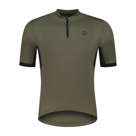 Rogelli Core fietsshirt heren groen korte mouw voorkant.