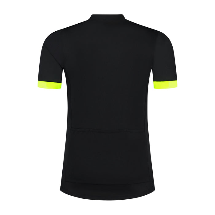 Rogelli Core fietsshirt heren zwart korte mouw achterkant.