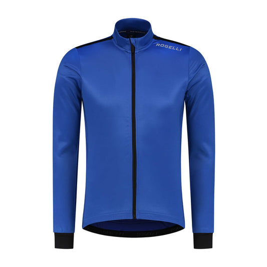 Rogelli Core fietsshirt heren blauw lange mouw voorkant.